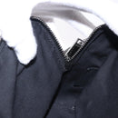 Christian Dior Trotter Canvas Shoulder Bag Navy Silver Auth 198731V-22