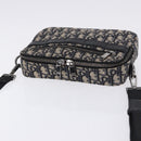 Christian Dior Trotter Canvas Shoulder Bag Navy Silver Auth 198731V-7