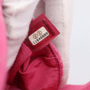 CHANEL 2.55 Chain Shoulder Bag Cotton Jersey Pink Gold CC Auth 198733M-27
