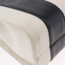 BALENCIAGA Trade XS Hand Bag Canvas 2way Beige Silver 620882 Auth 198734A-12