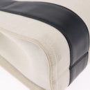 BALENCIAGA Trade XS Hand Bag Canvas 2way Beige Silver 620882 Auth 198734A-14