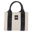 BALENCIAGA Trade XS Hand Bag Canvas 2way Beige Silver 620882 Auth 198734A-2