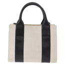 BALENCIAGA Trade XS Hand Bag Canvas 2way Beige Silver 620882 Auth 198734A-3