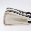BALENCIAGA Trade XS Hand Bag Canvas 2way Beige Silver 620882 Auth 198734A-4