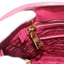 PRADA Galleria Hand Bag Saffiano 2way Pink Gold Auth 198736V-30