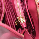 PRADA Galleria Hand Bag Saffiano 2way Pink Gold Auth 198736V-32
