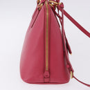 PRADA Galleria Hand Bag Saffiano 2way Pink Gold Auth 198736V-4