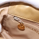 CHANEL Matelasse Waist Bag Lamb Skin Gold CC Auth 198737-22