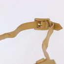 CHANEL Matelasse Waist Bag Lamb Skin Gold CC Auth 198737-8