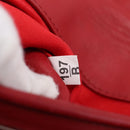 Miu Miu Matelasse Chain Shoulder Bag Nylon Red Silver Auth 198738A-12