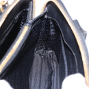 PRADA Hand Bag Saffiano leather 2way Black Gold Auth 198741V-25