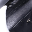 CHANEL Matelasse25 Chain Shoulder Bag Canvas Black Silver CC Auth 198742-11