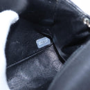 CHANEL Matelasse25 Chain Shoulder Bag Canvas Black Silver CC Auth 198742-12