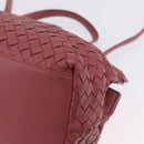 BOTTEGA VENETA INTRECCIATO Hand Bag Leather 2way Pink Auth 198745V-14