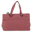 BOTTEGA VENETA INTRECCIATO Hand Bag Leather 2way Pink Auth 198745V-2