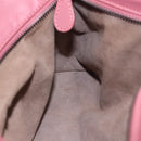 BOTTEGA VENETA INTRECCIATO Hand Bag Leather 2way Pink Auth 198745V-22