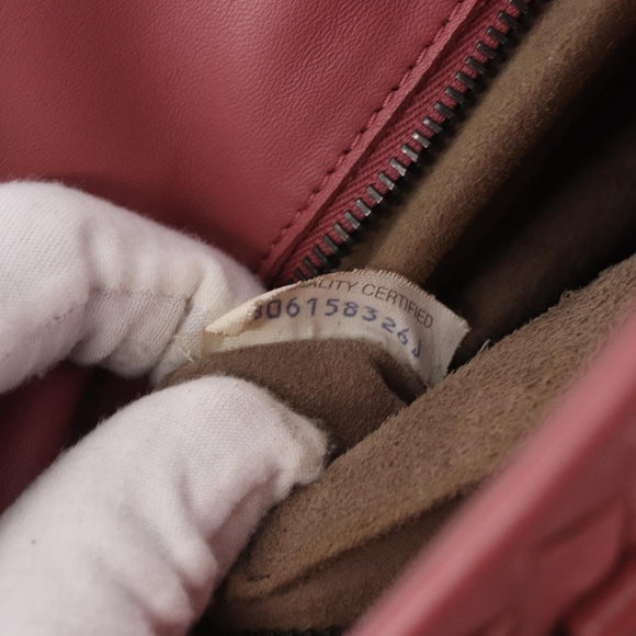 BOTTEGA VENETA INTRECCIATO Hand Bag Leather 2way Pink Auth 198745V