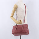 BOTTEGA VENETA INTRECCIATO Hand Bag Leather 2way Pink Auth 198745V-27