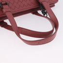 BOTTEGA VENETA INTRECCIATO Hand Bag Leather 2way Pink Auth 198745V-7