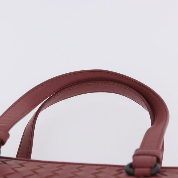 BOTTEGA VENETA INTRECCIATO Hand Bag Leather 2way Pink Auth 198745V