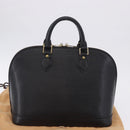 LOUIS VUITTON Epi Alma Hand Bag Noir Black M52142 LV Auth 198747V-22
