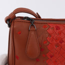 BOTTEGA VENETA INTRECCIATO Shoulder Bag Leather Brown Auth 198750M-14