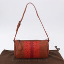 BOTTEGA VENETA INTRECCIATO Shoulder Bag Leather Brown Auth 198750M-22