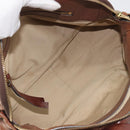 Chloe Hand Bag Leather Brown Gold Auth 198752-12