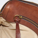 Chloe Hand Bag Leather Brown Gold Auth 198752-20