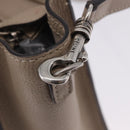 CELINE Luggage Nano Hand Bag Leather 2way Beige Auth 198753V-20
