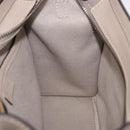 CELINE Luggage Nano Hand Bag Leather 2way Beige Auth 198753V-22