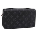 LOUIS VUITTON Monogram Eclipse Zippy XL Travel Case M61698 LV Auth 198756V-1