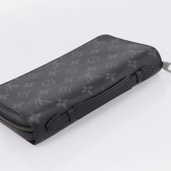 LOUIS VUITTON Monogram Eclipse Zippy XL Travel Case M61698 LV Auth 198756V
