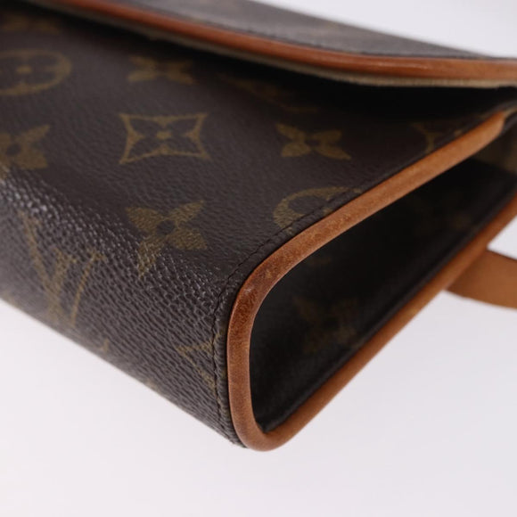 LOUIS VUITTON Monogram Pochette Florentine Waist bag M51855 LV Auth 198758A
