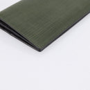 LOEWE Long Wallet Leather Green Silver Auth 198759A-16