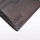 LOEWE Long Wallet Leather Green Silver Auth 198759A-17