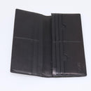 LOEWE Long Wallet Leather Green Silver Auth 198759A-8