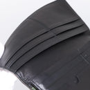 LOEWE Long Wallet Leather Green Silver Auth 198759A-9