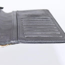 CHANEL Icon line Long Wallet Patent leather Black CC Auth 198760-18