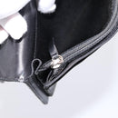 CHANEL Icon line Long Wallet Patent leather Black CC Auth 198760-9