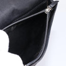 CHANEL Icon line Long Wallet Patent leather Black CC Auth 198760-10
