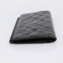 CHANEL Icon line Long Wallet Patent leather Black CC Auth 198760-5