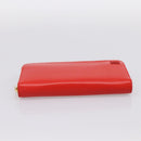 LOEWE Long Wallet Leather Red Gold Auth 198761M-6