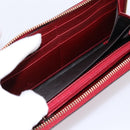 GUCCI Long Wallet Patent Leather Red Gold 308005 Auth 198762A-17
