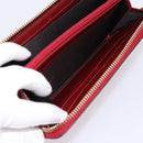 GUCCI Long Wallet Patent Leather Red Gold 308005 Auth 198762A-19