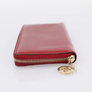GUCCI Long Wallet Patent Leather Red Gold 308005 Auth 198762A-3