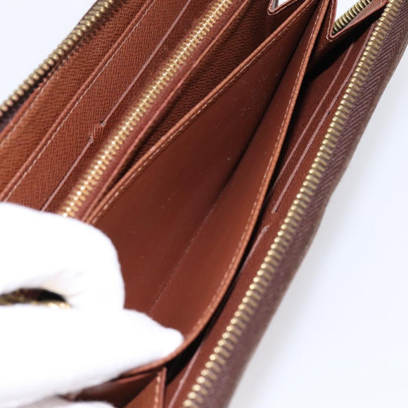 LOUIS VUITTON Monogram Zippy Wallet Long Wallet M42616 LV Auth 198765