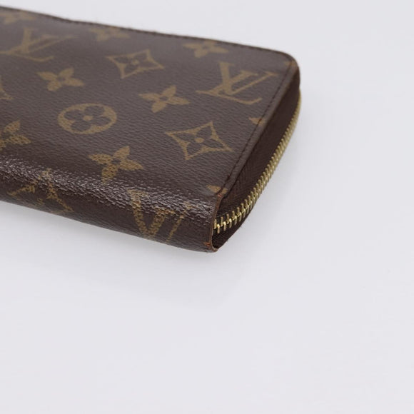 LOUIS VUITTON Monogram Zippy Wallet Long Wallet M42616 LV Auth 198765