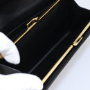 CELINE Macadam Canvas Long Wallet PVC Leather Gold Black Auth 198768V-10