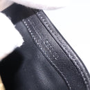 CELINE Macadam Canvas Long Wallet PVC Leather Gold Black Auth 198768V-11